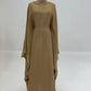 Ramadan Satin Abaya Islam Muslim Summer Batwing Sleeve Maxi Dress Kebaya Abayas For Women Kaftan Robe Musulmane Femme Vestidos