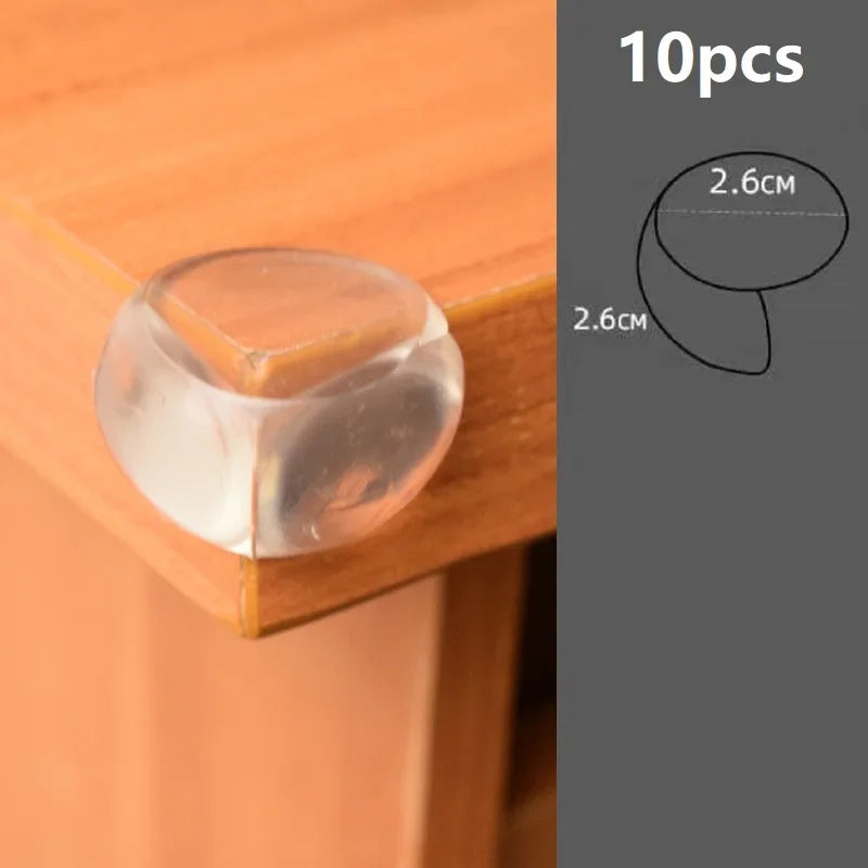 4/10/20pcs Baby Safety Corner Silicone Protector Table Soft Transparent Children Anti Collision Corner Edge Protection Guards