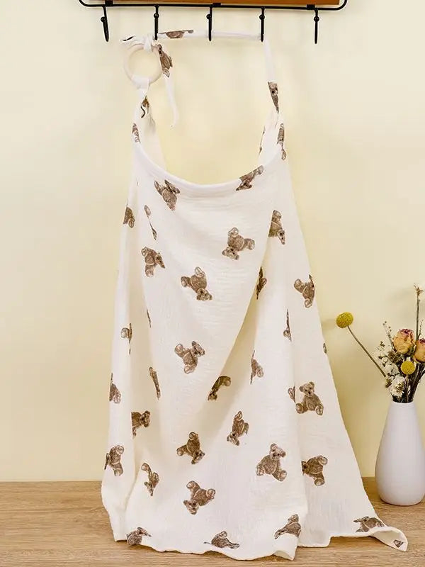 Mother Outing Breastfeeding Cover Cotton Baby Feeding Nursing Covers Adjustable Privacy Breastfeeding Apron Stroller Blanket