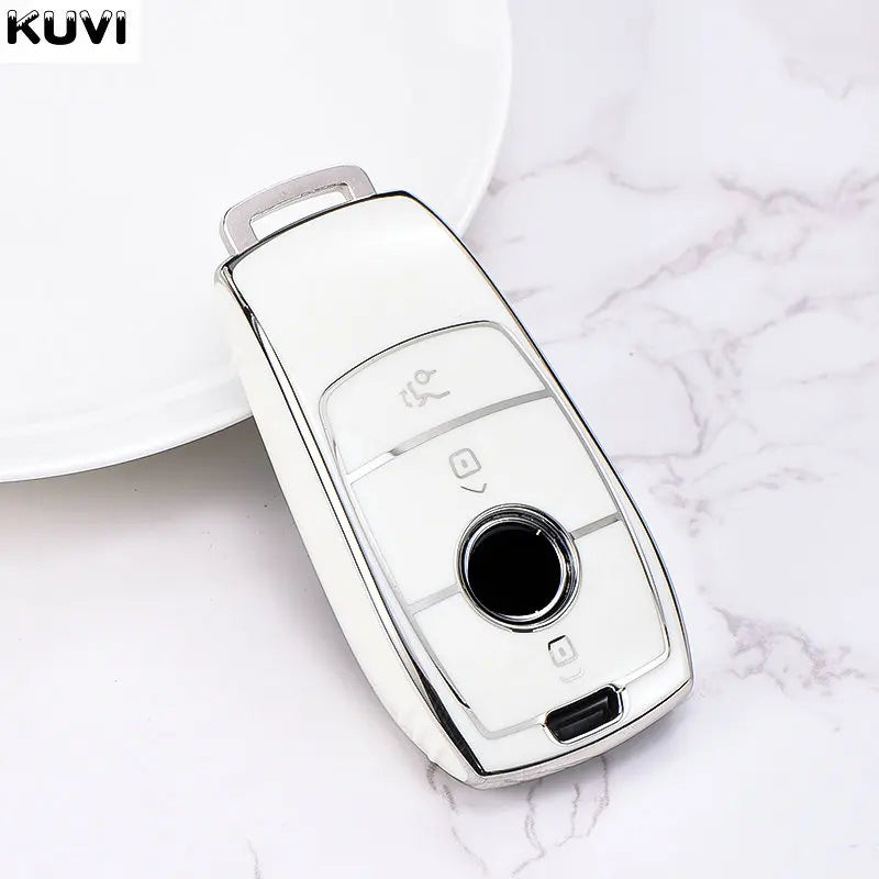 HOT TPU Car Key Case Cover Shell Fob For Mercedes Benz A C E S Class W204 W205 W212 W213 W176 GLC CLA AMG W177 Auto Accessories