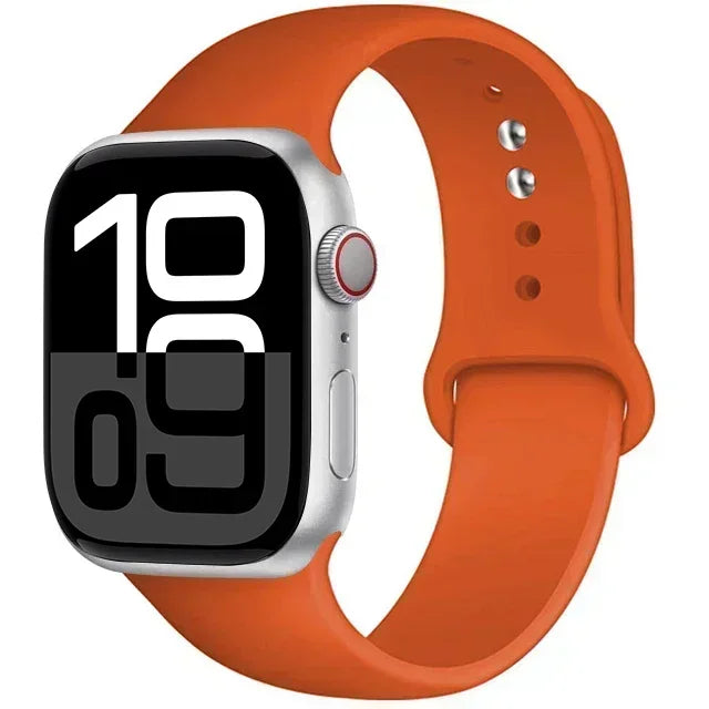 Silicone Band For Apple iWatch series S10 46mm 42mm straps 44mm 45mm 40mm 41mm sport bracelet 8 7 6 5 4 3 SE 9 Ultra 2 49mm band