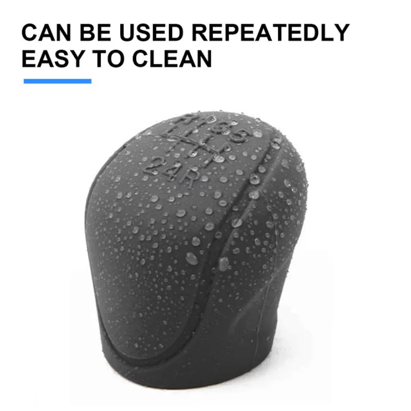 BLALION Car Silicone Gear Shift Knob Cover Gear Shift Non-Slip Grip Handle Protective Covers Manual 5 6-speed Auto Accessories