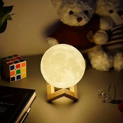 Children's Day Hand-painted Moon Light DIY Painted Materials Package Kindergarten Parent-child Activities Planet Night Light
