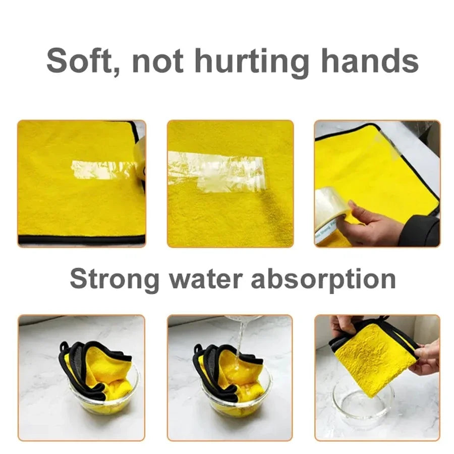 1/2/6PCS Car cleaning towels, car washing and drying cloths, microfiber towels, care face cloths, car beauty accessories