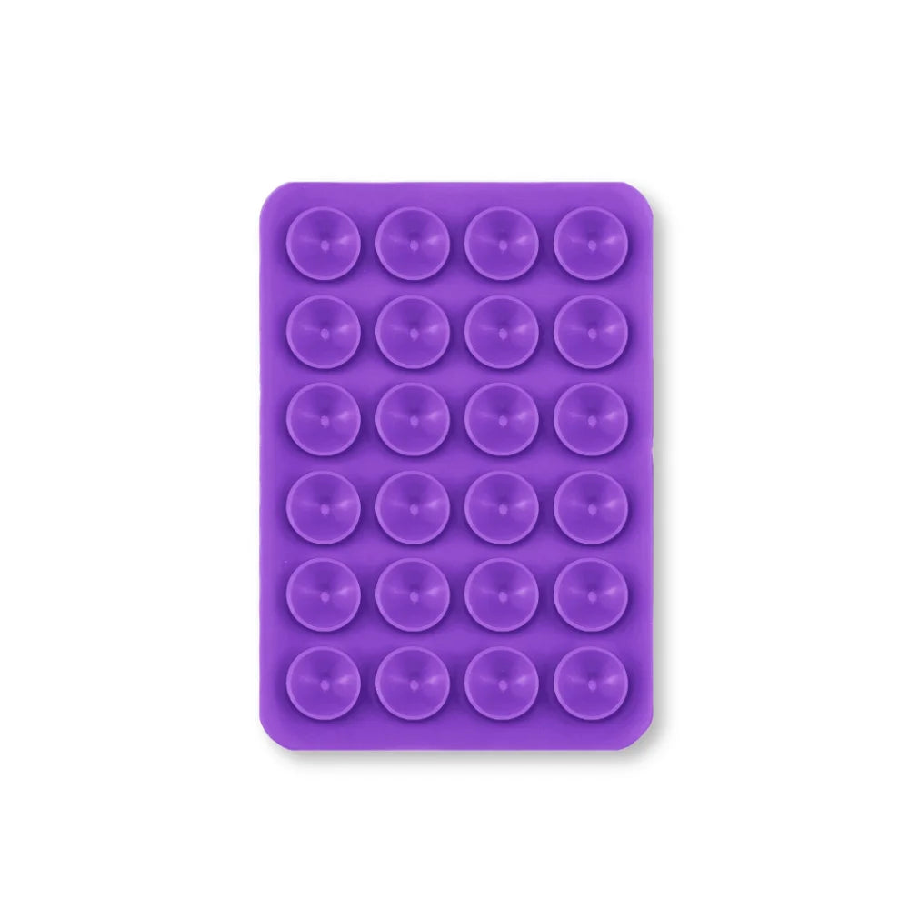 Candy Color Silicone Suction Phone Case Mount Non Slip Suction Cup Phone Stand Silicone Phone Holder For Selfies and Videos