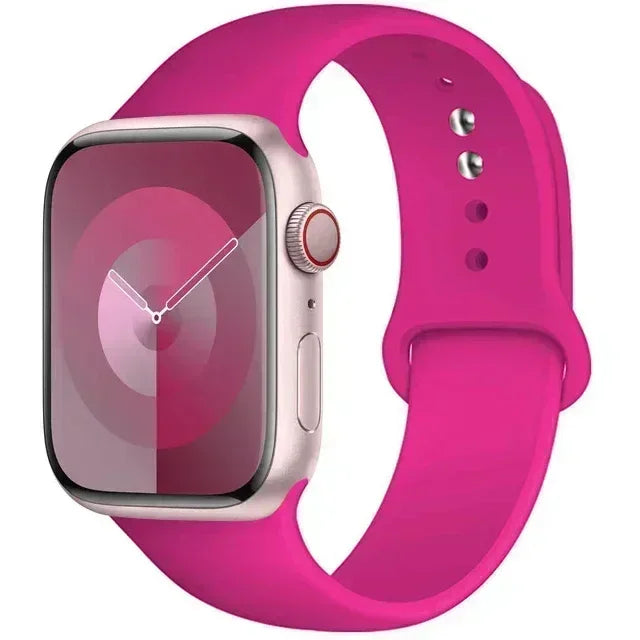 Silicone Band For Apple iWatch series S10 46mm 42mm straps 44mm 45mm 40mm 41mm sport bracelet 8 7 6 5 4 3 SE 9 Ultra 2 49mm band