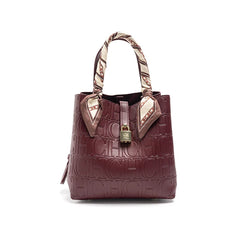 CH Large Capacity Handbag Luxury Brand Temperament Letter Print with Lock Design 2025 Trendy Women's Crossbody Bag