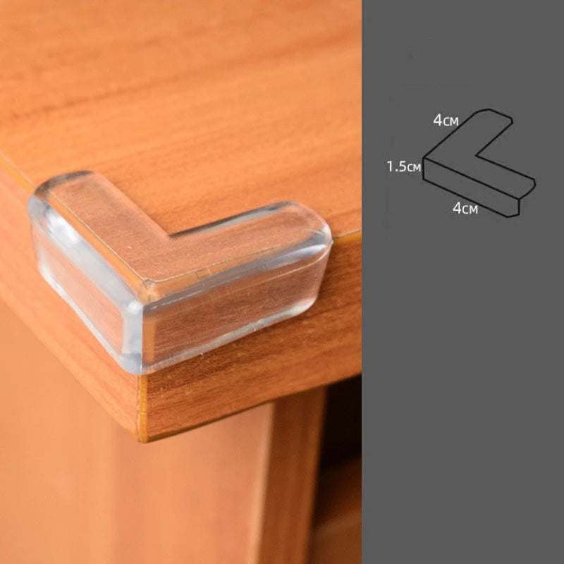 4/10/20pcs Baby Safety Corner Silicone Protector Table Soft Transparent Children Anti Collision Corner Edge Protection Guards