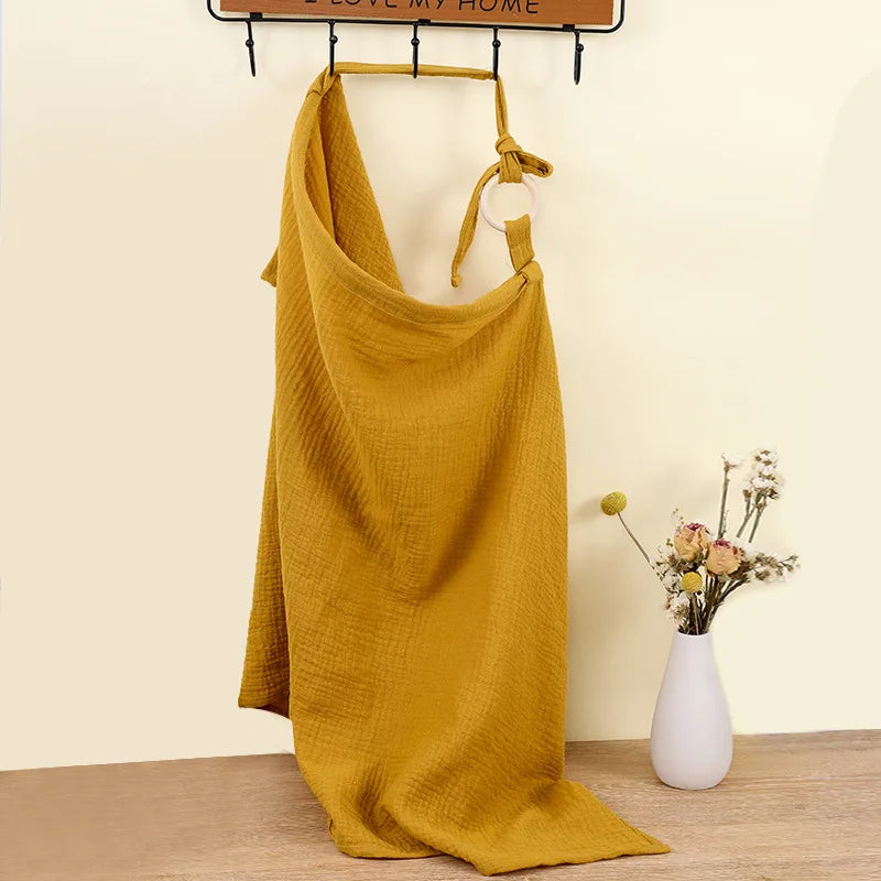 Mother Outing Breastfeeding Cover Cotton Baby Feeding Nursing Covers Adjustable Privacy Breastfeeding Apron Stroller Blanket