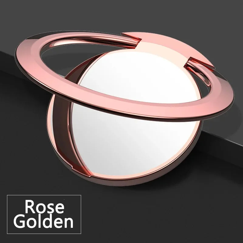 Universal Thin Luxury Metal Mobile Phone Holder Foldable Car Bracket  Cellphone Accessories Finger Ring Stand for iPhone Xiaomi