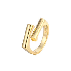 925 Sterling Silver Irregular Rectangle Open Women's Rings Engagement Luxury Designer Jewelry Wholesale Jewellery Moneys 925
