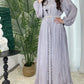 Women Eid Muslim Abaya 3 Piece Set with Scarf Lantern Sleeve Gorgeous Party Dress Pearls Belt Long Robe Abayas Kaftan Vestidos