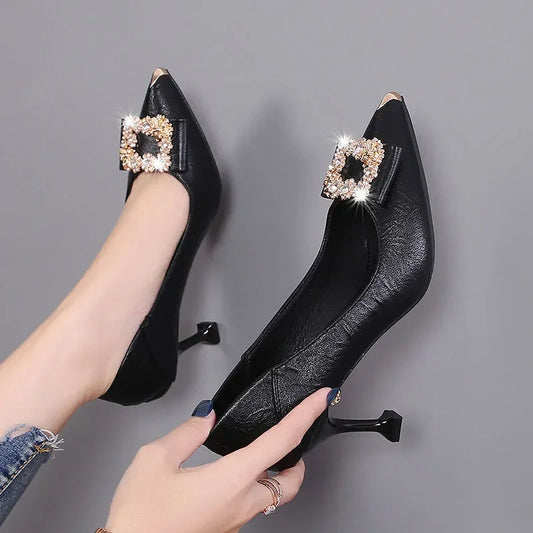 women cute high quality spring & summer stiletto heel shoes lady classic beige comfort sexy party night club heel pumps b19