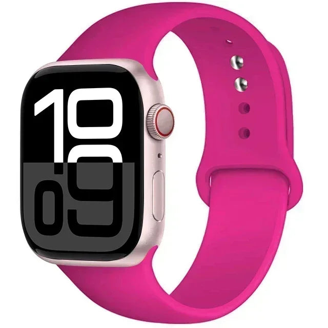 Silicone Band For Apple iWatch series S10 46mm 42mm straps 44mm 45mm 40mm 41mm sport bracelet 8 7 6 5 4 3 SE 9 Ultra 2 49mm band