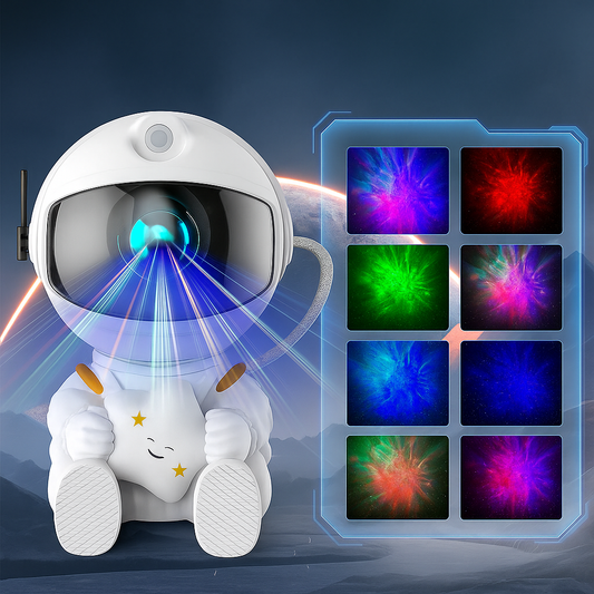 Galaxy Star Projector Starry Sky Night Light Astronaut Lamp Home Room Decor Decoration Bedroom Decorative Christmas Gift