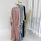 Fashion Elegant Dubai Turkish Abaya Dress Women Muslim's Women Muslim Kimino Dress Abayas Open Front Cardigan 796