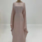 Ramadan Satin Abaya Islam Muslim Summer Batwing Sleeve Maxi Dress Kebaya Abayas For Women Kaftan Robe Musulmane Femme Vestidos