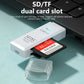 2-in-1 Multi-Functional USB 3.0/2.0 Card Reader - Supports TF+SD Cards for Computer/Tablet/Camera/Laptop/Car