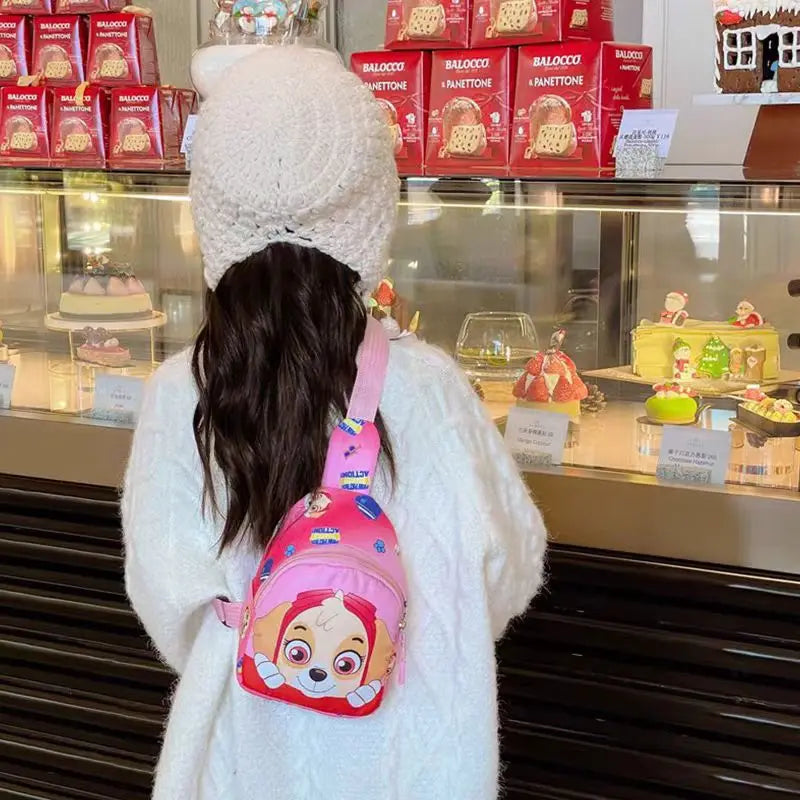 Paw Patrol Chest Bag Kids Children Mini Outdoor Shoulder Bags Boys Girls Paw Patrol Bag Costume Accessories Students Baby Bag