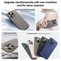 Original Liquid Silicone Case For iPhone 15 13 14 12 11 16 Pro Max Cover For iPhone 16 15 Plus Shockproof Case Phone Accessories