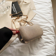 Chain Evening Bag Dinner Shoulder Bag for Women Handbag - Fashion Crossbody Bags Vintage Underarm Bag Satchel