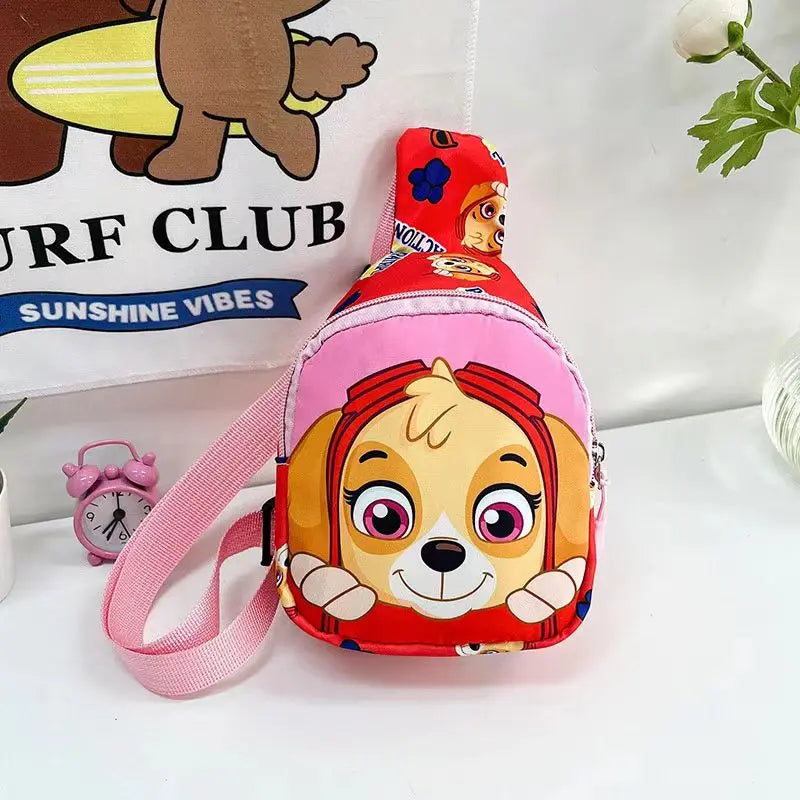 Paw Patrol Chest Bag Kids Children Mini Outdoor Shoulder Bags Boys Girls Paw Patrol Bag Costume Accessories Students Baby Bag