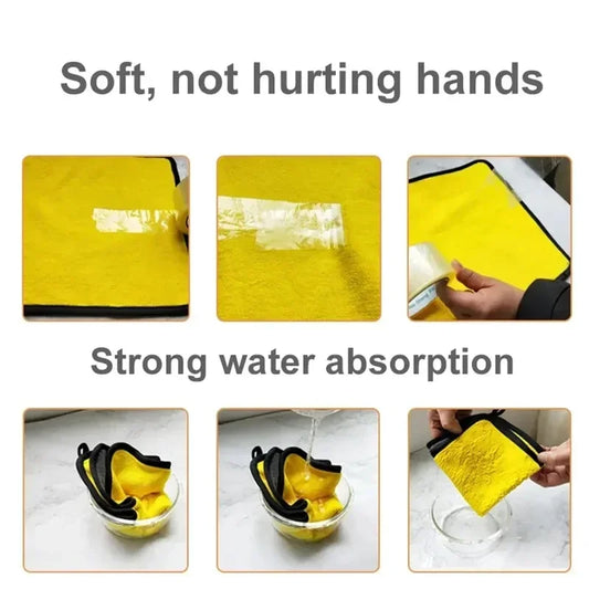 Cars Wash Microfiber Towel 30x30/60CM Car Cleaning Drying Cloth Hemming Cars Care Cloth Detailing Car Wash Towel