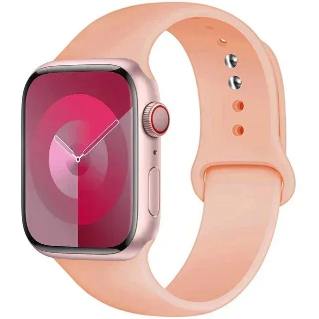 Silicone Band For Apple iWatch series S10 46mm 42mm straps 44mm 45mm 40mm 41mm sport bracelet 8 7 6 5 4 3 SE 9 Ultra 2 49mm band