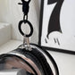 Portable Mini Clear Zipper Storage Bag - Space-Saving Organizer for Earphones & Chargers, Versatile with Handy Keychain Loop
