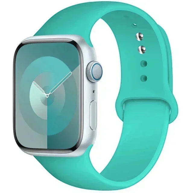 Silicone Band For Apple iWatch series S10 46mm 42mm straps 44mm 45mm 40mm 41mm sport bracelet 8 7 6 5 4 3 SE 9 Ultra 2 49mm band