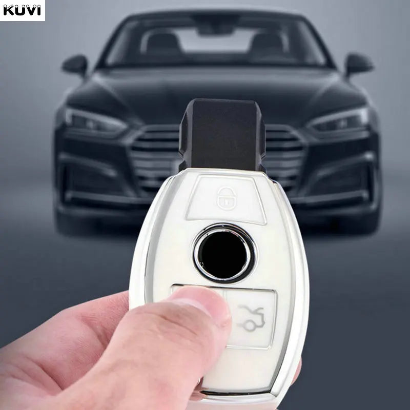 HOT TPU Car Key Case Cover Shell Fob For Mercedes Benz A C E S Class W204 W205 W212 W213 W176 GLC CLA AMG W177 Auto Accessories