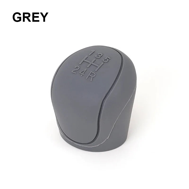 BLALION Car Silicone Gear Shift Knob Cover Gear Shift Non-Slip Grip Handle Protective Covers Manual 5 6-speed Auto Accessories