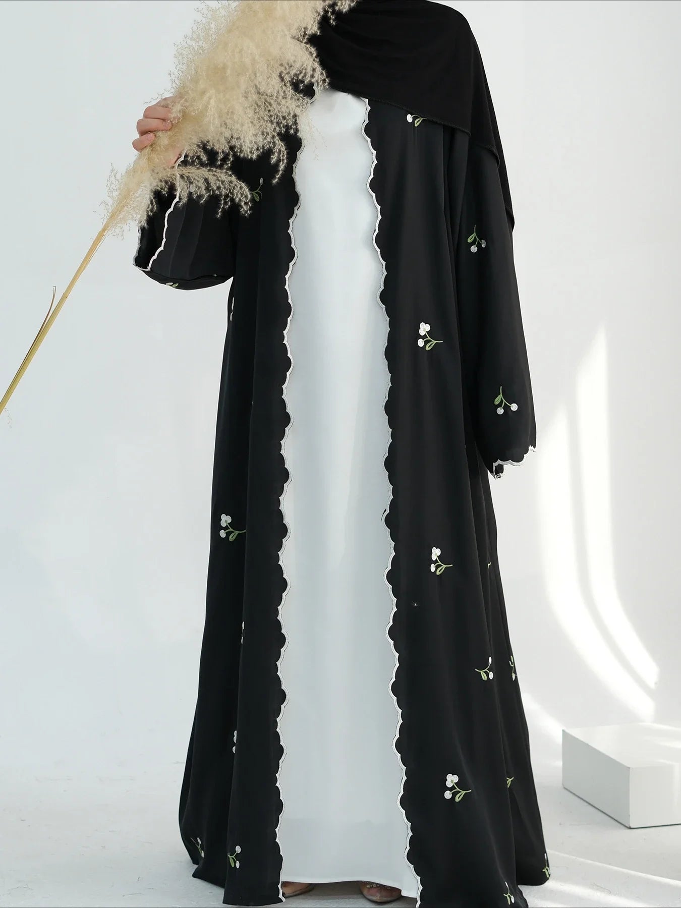 Eid Muslim Abaya for Women Embroidery Cardigan Dresses Abayas Ramadan Morocco Dubai Jalabiya Kaftan Vestidos Arab Long Robe 2025