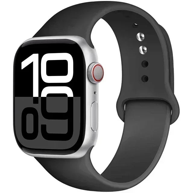 Silicone Band For Apple iWatch series S10 46mm 42mm straps 44mm 45mm 40mm 41mm sport bracelet 8 7 6 5 4 3 SE 9 Ultra 2 49mm band
