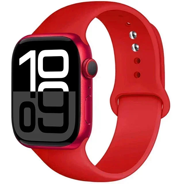 Silicone Band For Apple iWatch series S10 46mm 42mm straps 44mm 45mm 40mm 41mm sport bracelet 8 7 6 5 4 3 SE 9 Ultra 2 49mm band