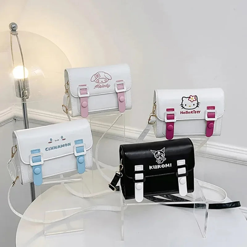 Anime Sanrio Crossbody Bags Hello Kitty Melody Kuromi Cinnamon Girls Women Luxury Brand Bag High Quality Designer Bags Gifts