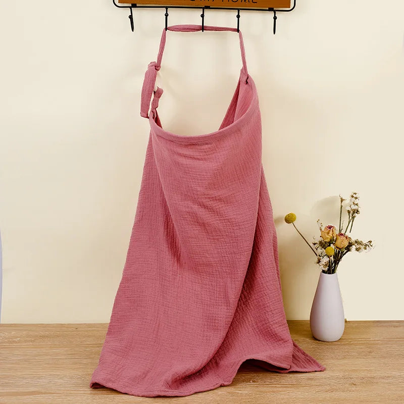 Mother Outing Breastfeeding Cover Cotton Baby Feeding Nursing Covers Adjustable Privacy Breastfeeding Apron Stroller Blanket