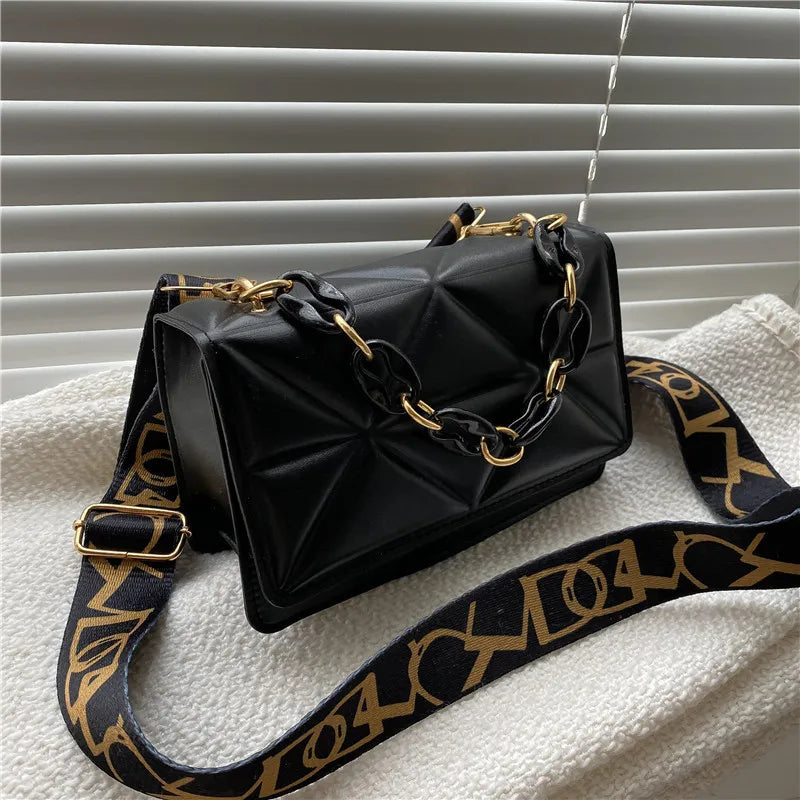 Fashion Women Shoulder Bag Handle Handbags PU Leather Women Flap Bag Female Large Capacity Vintage Casual Crossbody Bag