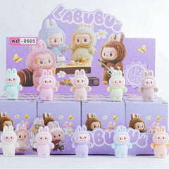 New Labubu Cartoon Cute Grain Cute Ornament Trendy Play Blind Box Plush Mini Handmade Model Blind Bag Creative Cartoon Design Di