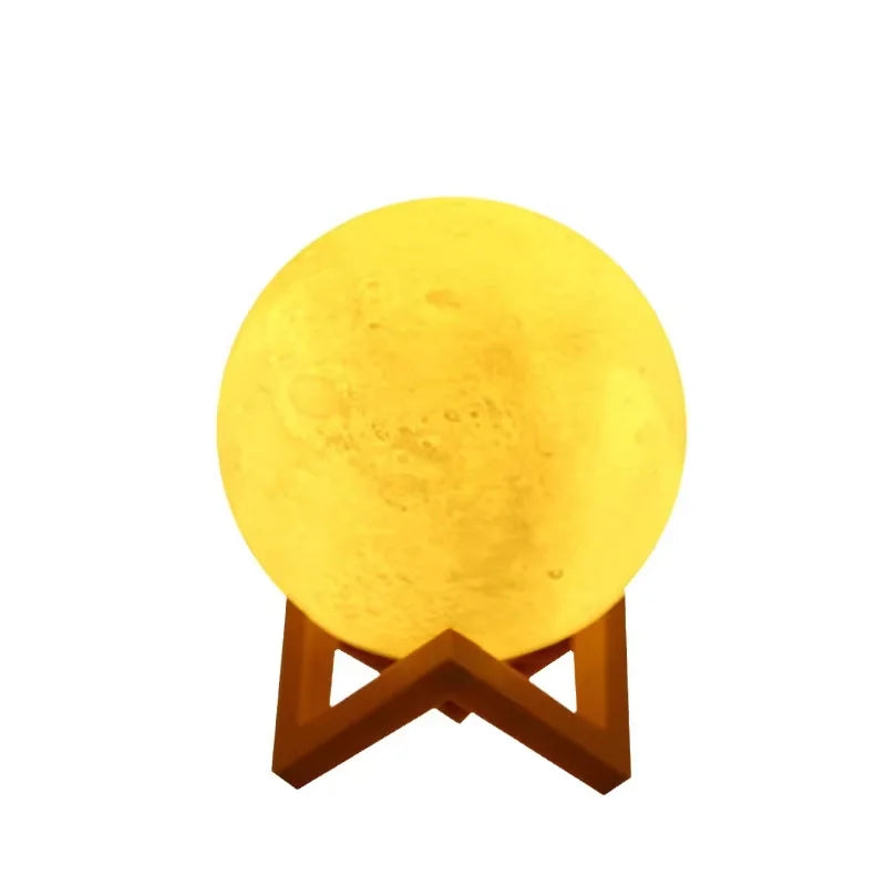 Children's Day Hand-painted Moon Light DIY Painted Materials Package Kindergarten Parent-child Activities Planet Night Light