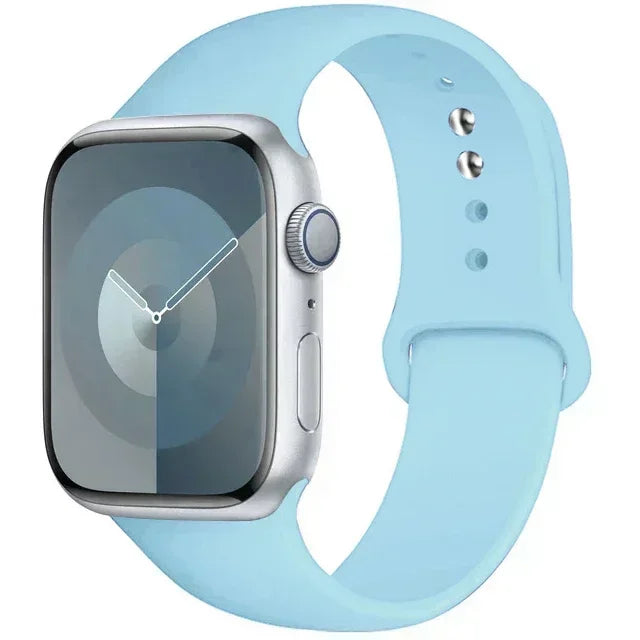 Silicone Band For Apple iWatch series S10 46mm 42mm straps 44mm 45mm 40mm 41mm sport bracelet 8 7 6 5 4 3 SE 9 Ultra 2 49mm band