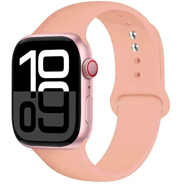 Silicone Band For Apple iWatch series S10 46mm 42mm straps 44mm 45mm 40mm 41mm sport bracelet 8 7 6 5 4 3 SE 9 Ultra 2 49mm band