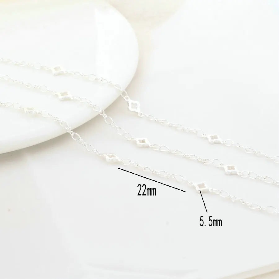1 Meter 5.5MM 14K Gold Color Plated Brass Rhombus Chain For Jewelry Making DIY Necklace Bracelets Chain Jewelry Making Supplies