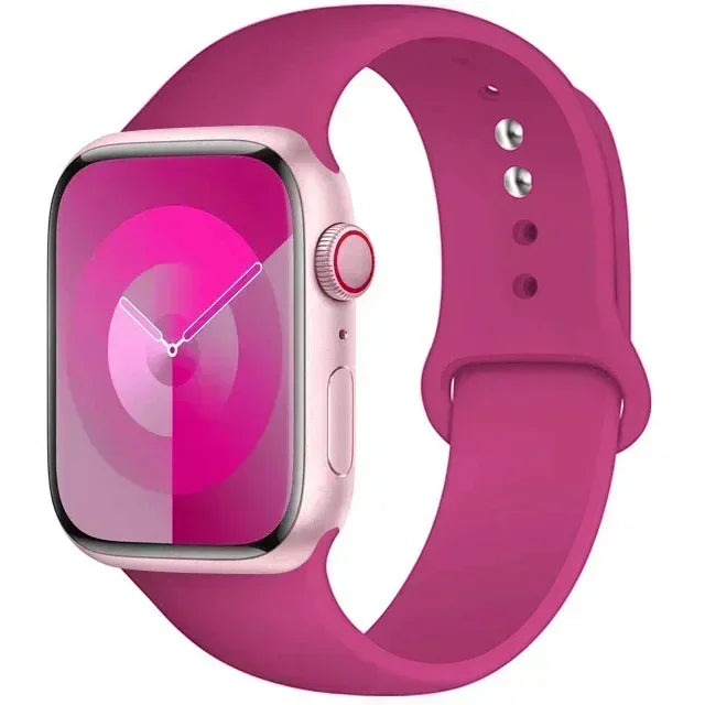 Silicone Band For Apple iWatch series S10 46mm 42mm straps 44mm 45mm 40mm 41mm sport bracelet 8 7 6 5 4 3 SE 9 Ultra 2 49mm band